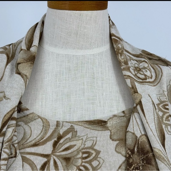 ALFRED DUNNER Jacket Tank Combo Open Front Women's Plus size 3x Floral Sweater - Picture 3 of 15